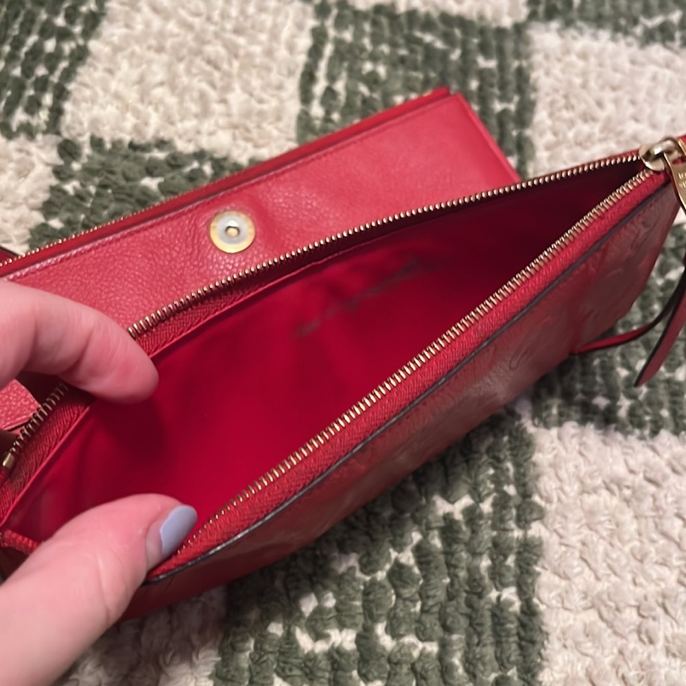 LOUIS VUITTON Adele Wallet Monogram Empreinte Leather Cerise - Picture 6 of 7